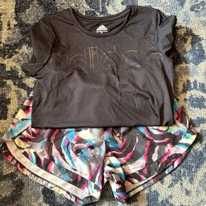 Adidas Tee and Shorts M 10/12